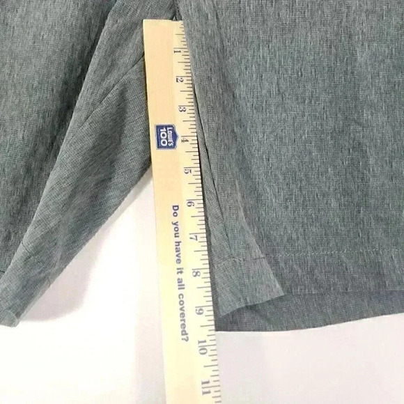 Vintage 1946 Shorts Lightweight Performance Golf Casual 9" Shorts Grey Sz 34 - Picture 6 of 9
